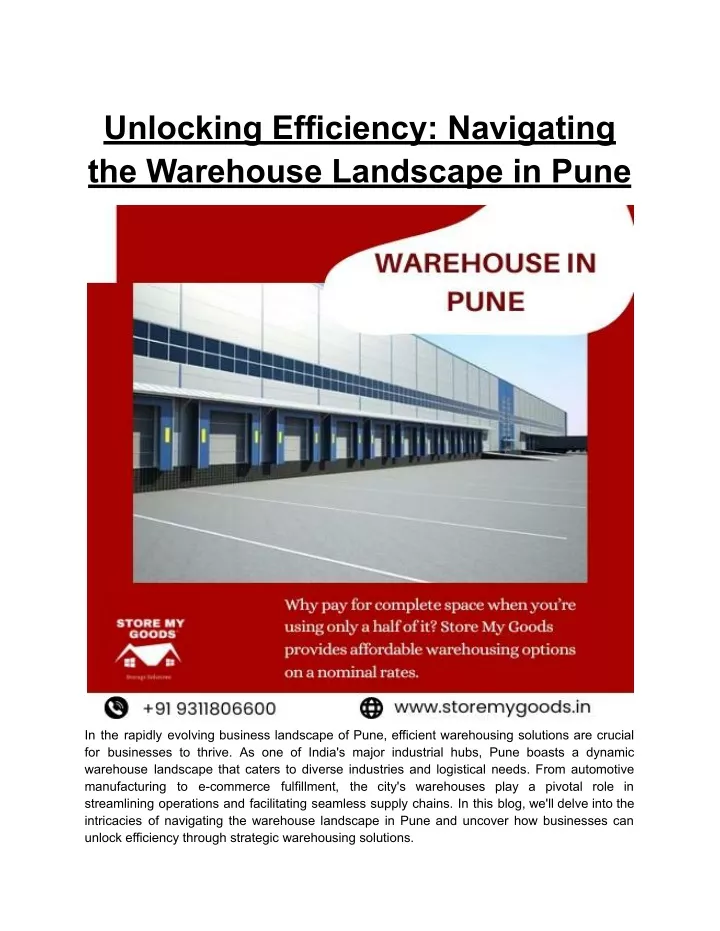 unlocking efficiency navigating the warehouse