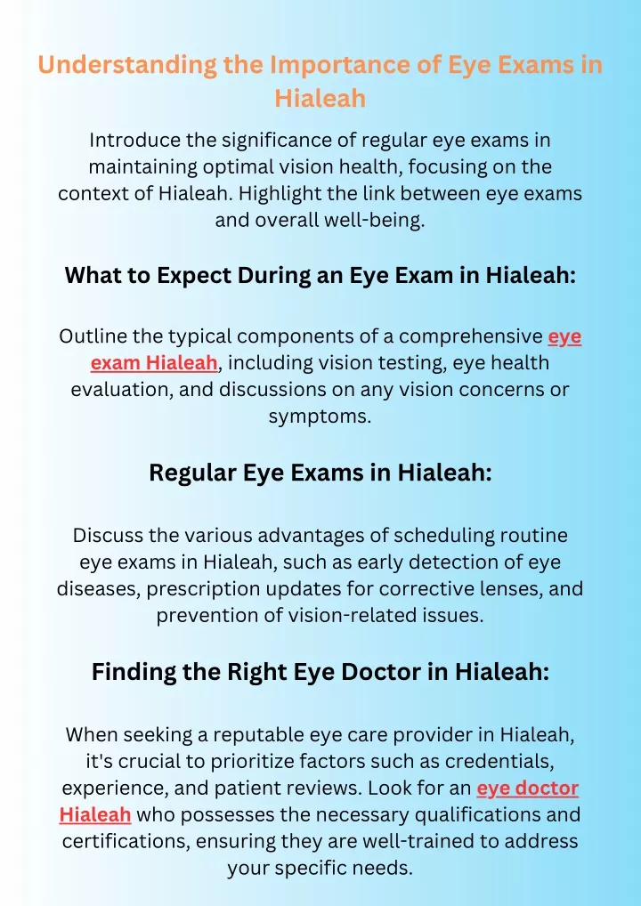 understanding the importance of eye exams