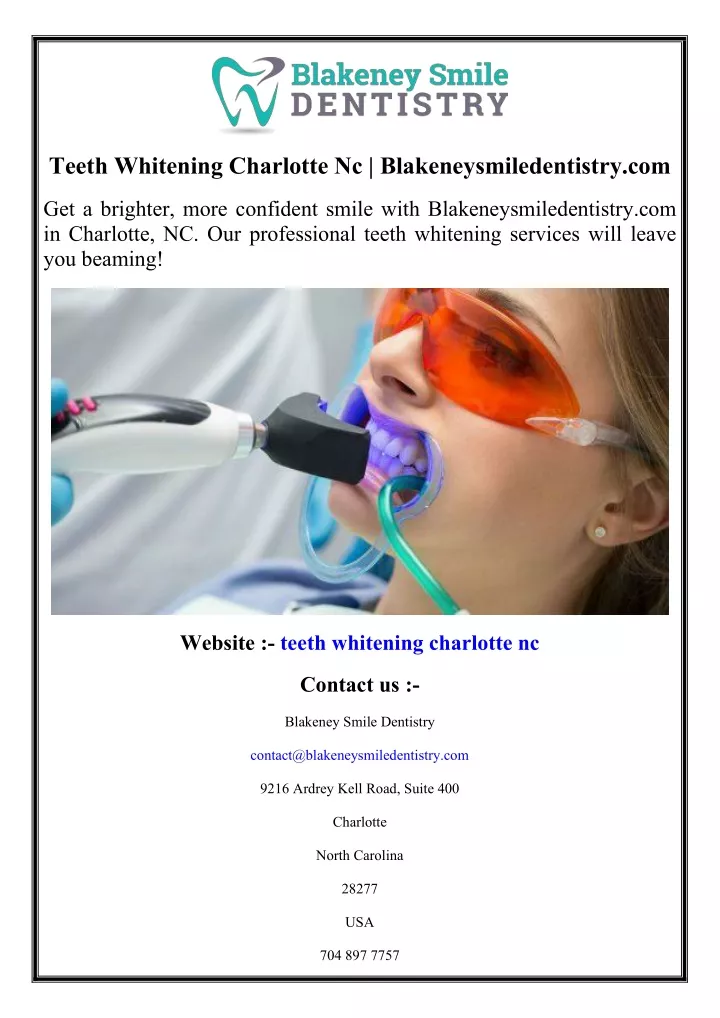 teeth whitening charlotte