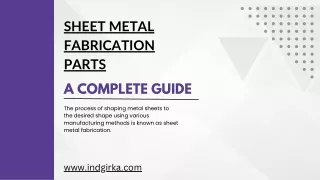 sheet metal fabrication parts