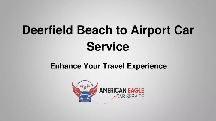 deerfield beach to airport car service