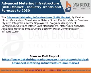 advanced metering infrastructure ami market