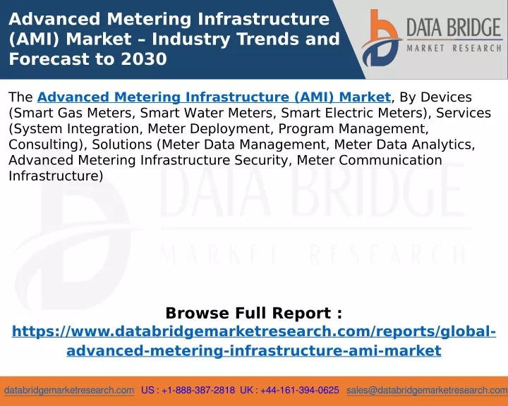 advanced metering infrastructure ami market