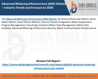 advanced metering infrastructure ami market
