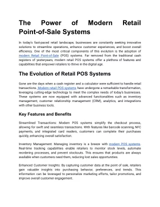 5 Types of POS Software Solutions in Dubai