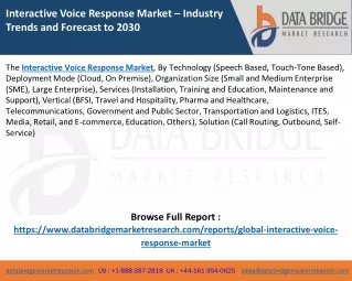 interactive voice response market industry trends