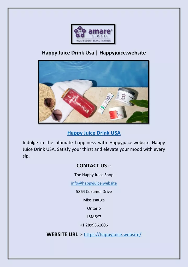 happy juice drink usa happyjuice website