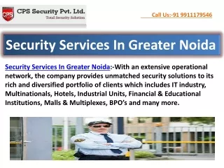 \security guard services in noida