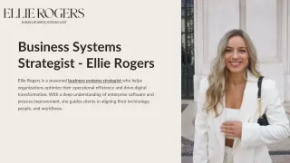 Business Systems Strategist - Ellie Rogers