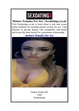 Mature Females For Sex  Sexdatingx.co.uk