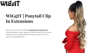 WIGgIT  Ponytail Clip In Extensions