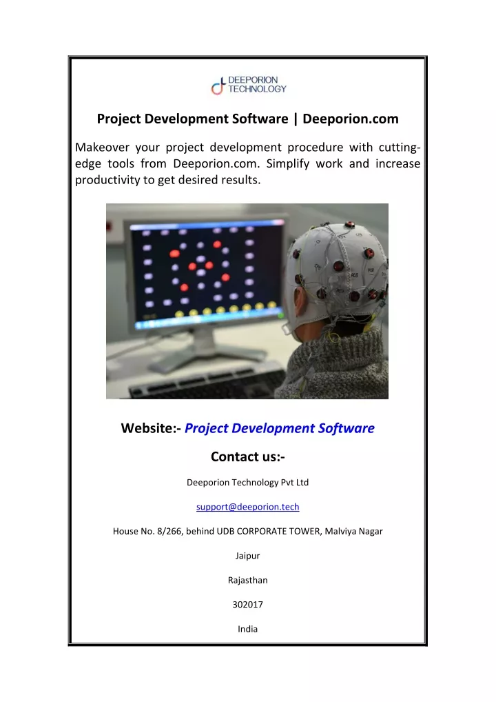 project development software deeporion com