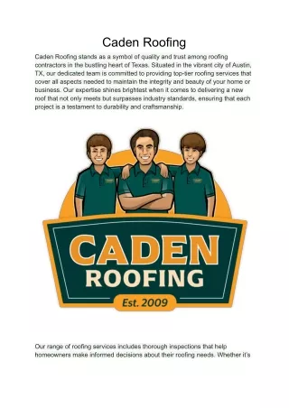 caden roofing