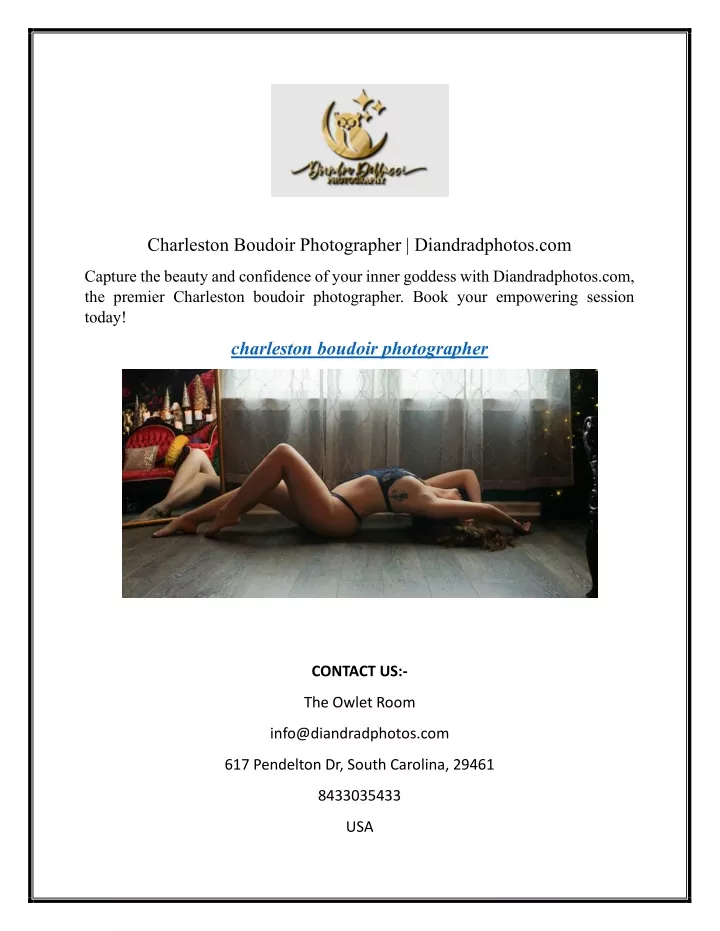 charleston boudoir photographer diandradphotos com
