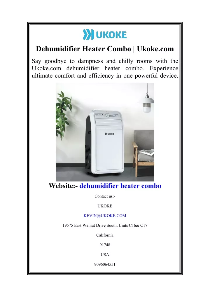 dehumidifier heater combo ukoke com