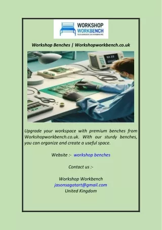 Workshop Benches  Workshopworkbench.co.uk