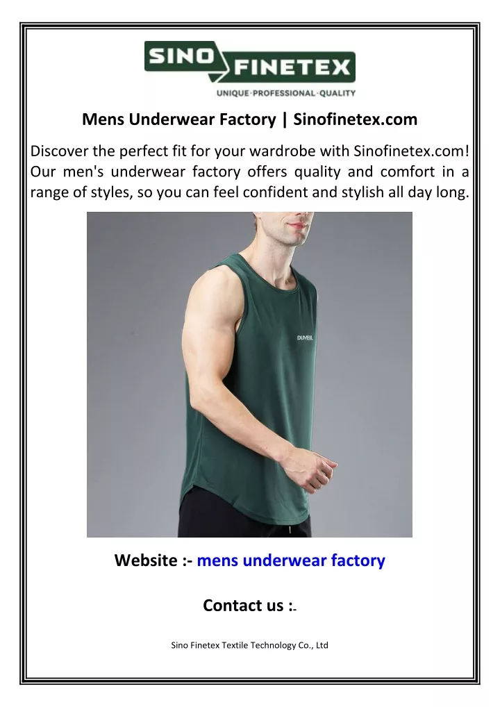 mens underwear factory sinofinetex com