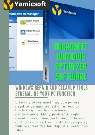Windows Repair and Cleanup Tools Streamline Your PC Function