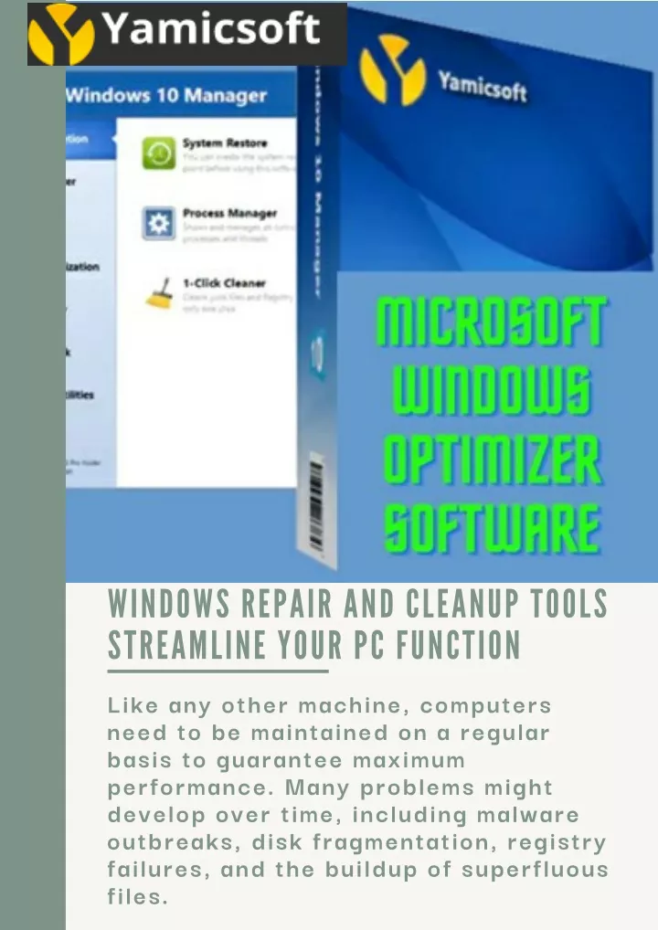 windows repair and cleanup tools streamline your