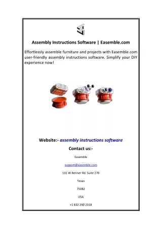Assembly Instructions Software  Easemble.com