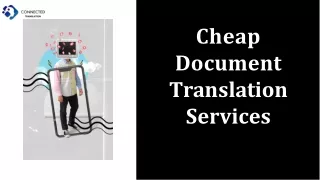 Cheap Document Translation Services
