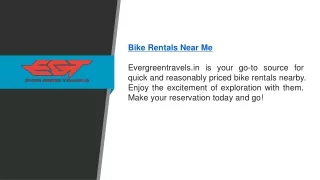 Bike Rentals Near Me  Evergreentravels.in