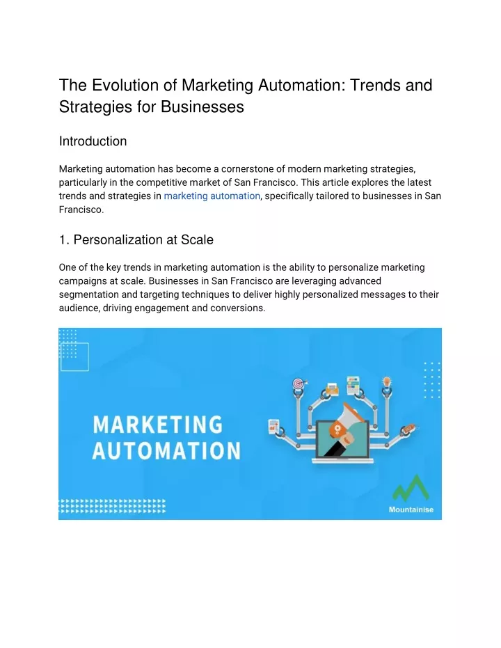 the evolution of marketing automation trends