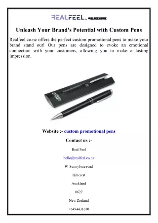 Unleash Your Brand's Potential with Custom Pens