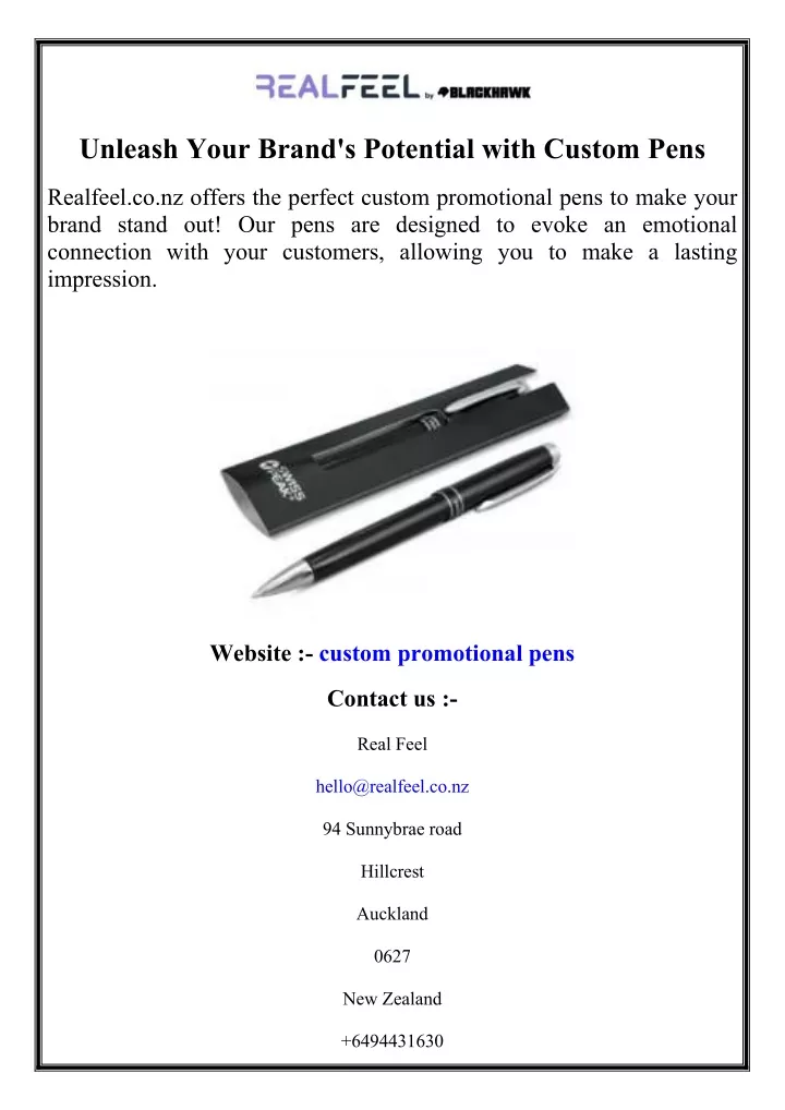 unleash your brand s potential with custom pens