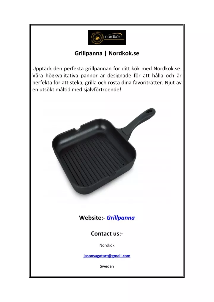 grillpanna nordkok se