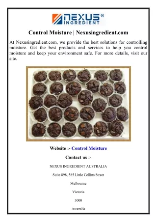 control moisture nexusingredient com