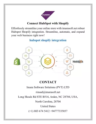 Connect HubSpot with Shopify