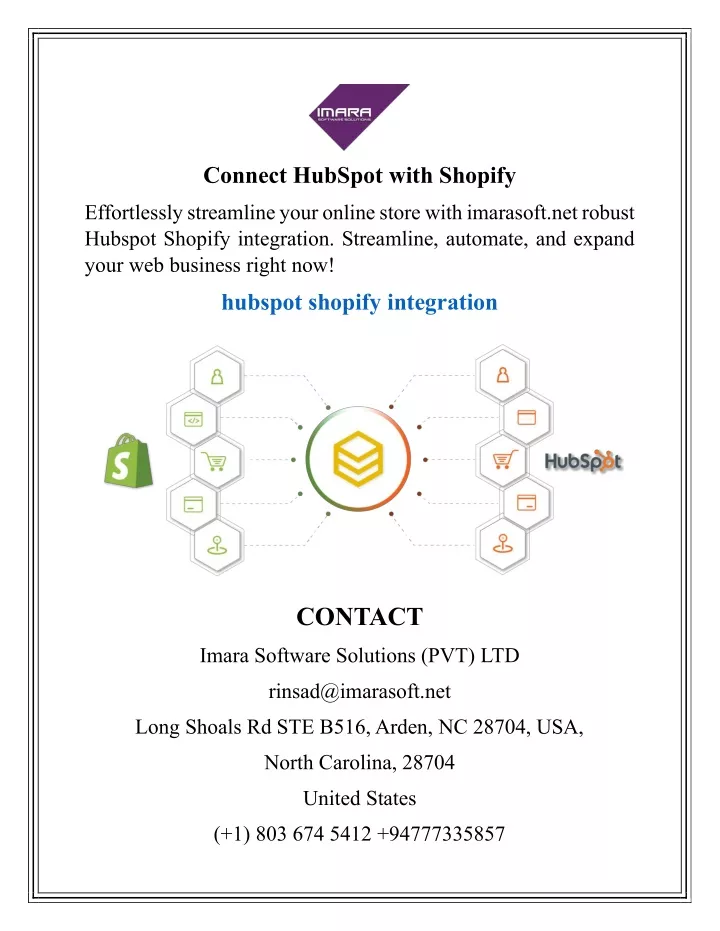 connect hubspot with shopify