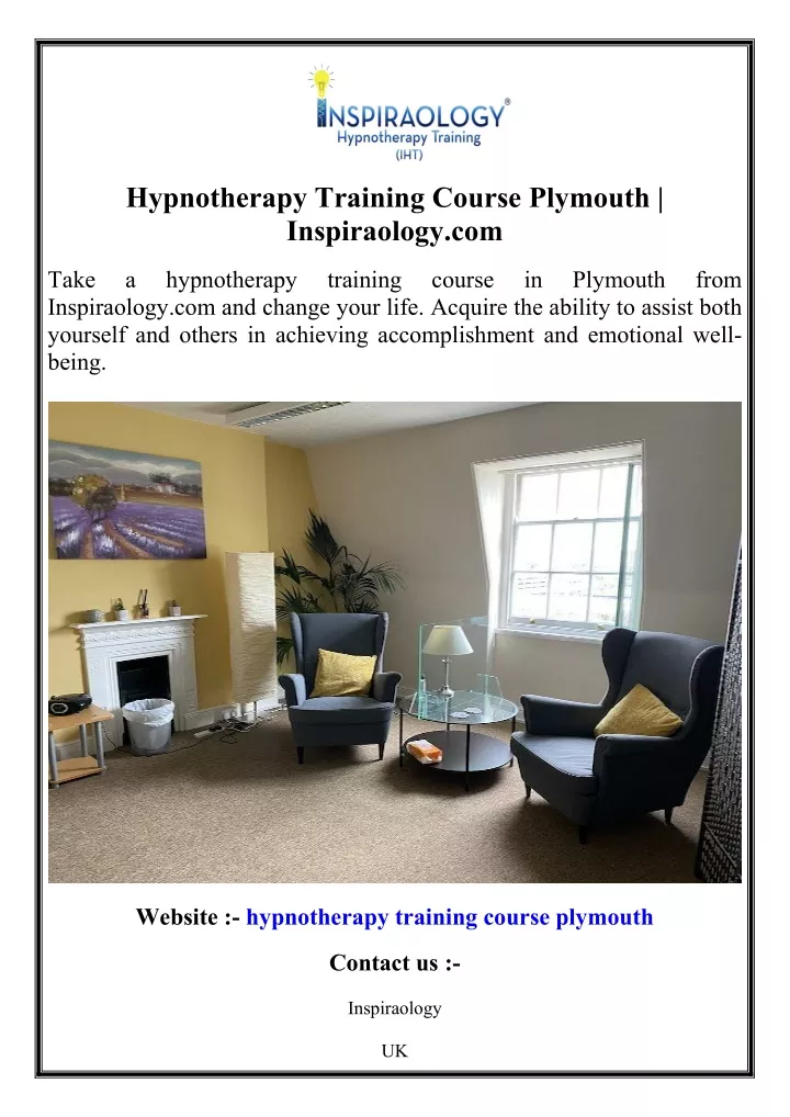 hypnotherapy training course plymouth