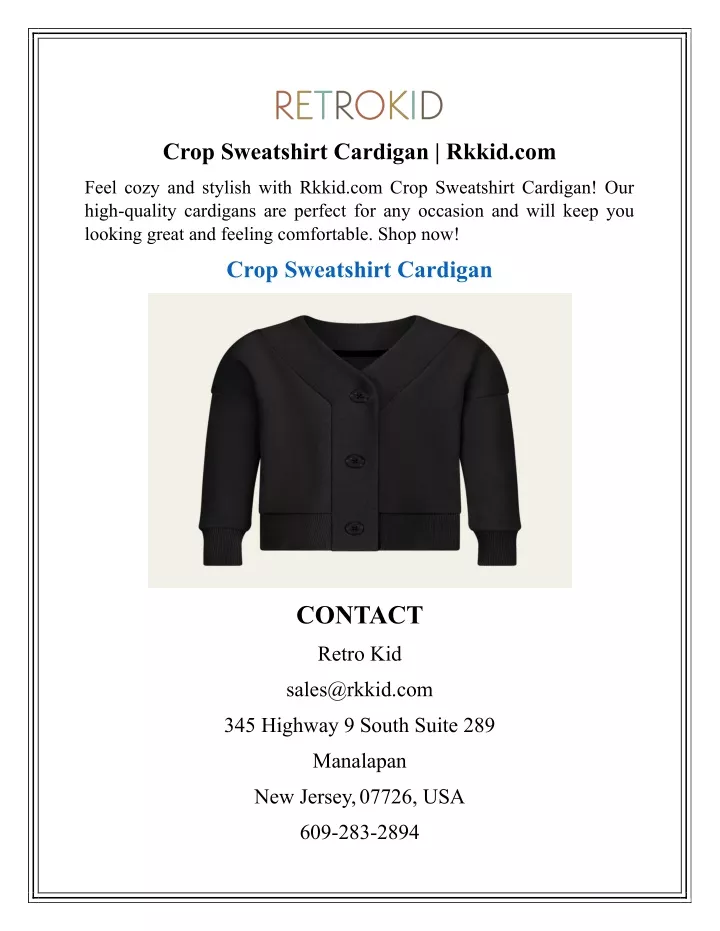 crop sweatshirt cardigan rkkid com