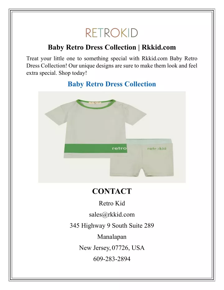 baby retro dress collection rkkid com