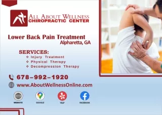 Lower Back Pain Treatment Alpharetta, GA