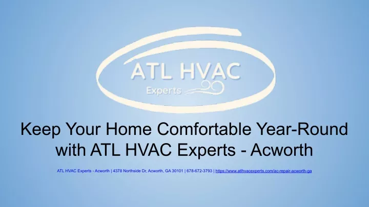 keep your home comfortable year round with