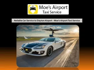 Reliable Car Service to Dayton Airport