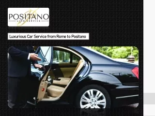 Luxurious Car Service from Rome to Positano