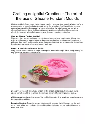 silicon founded mould