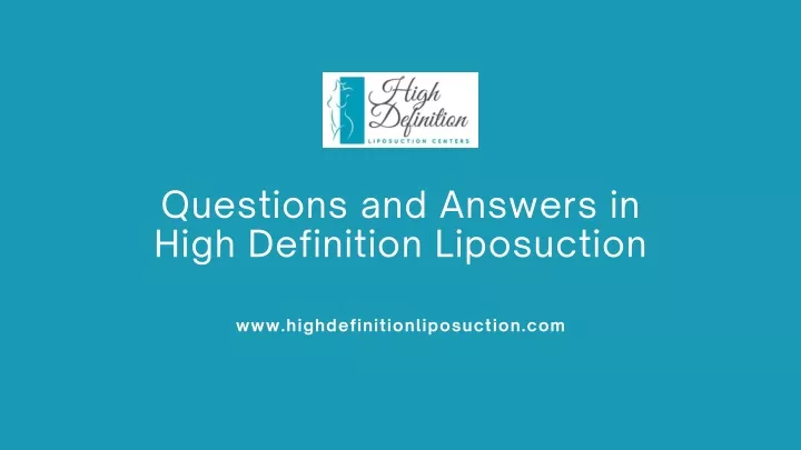 questions and answers in high definition