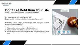 Bankruptcy Consultation Los Angeles: Overcoming Debt Challenges