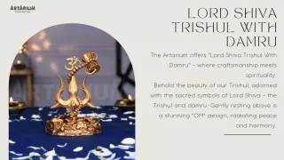 Lord Shiva Trishul With Damru – theartarium