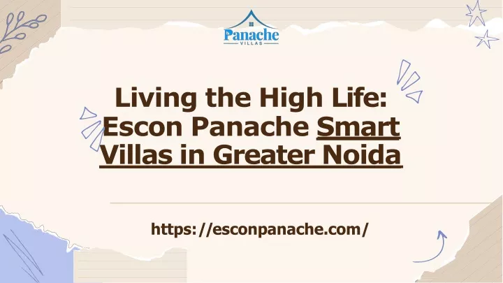 living the high life escon panache smart