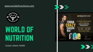 World of Nutrition - The Best Sports Nutrition Supplements Store in Cuttack