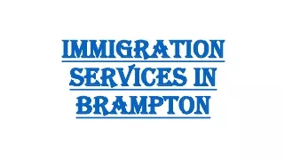 Immigration Services in  Brampton