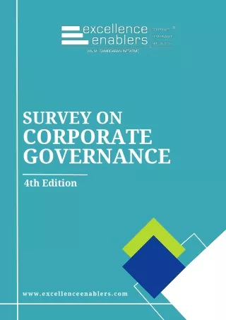 Excellence Enablers | 4th survey on corporate governance 2024