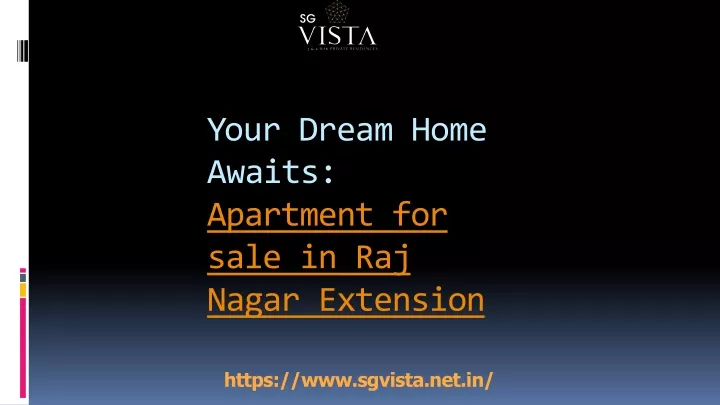 y our d r e am ho m e a w aits apartment for sale in raj nagar extension