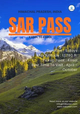 Sar pass trek